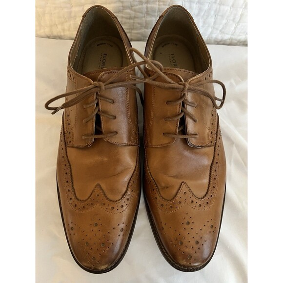 Florsheim Cognac Wingtip Oxford Loafers 11D EUC main image 7